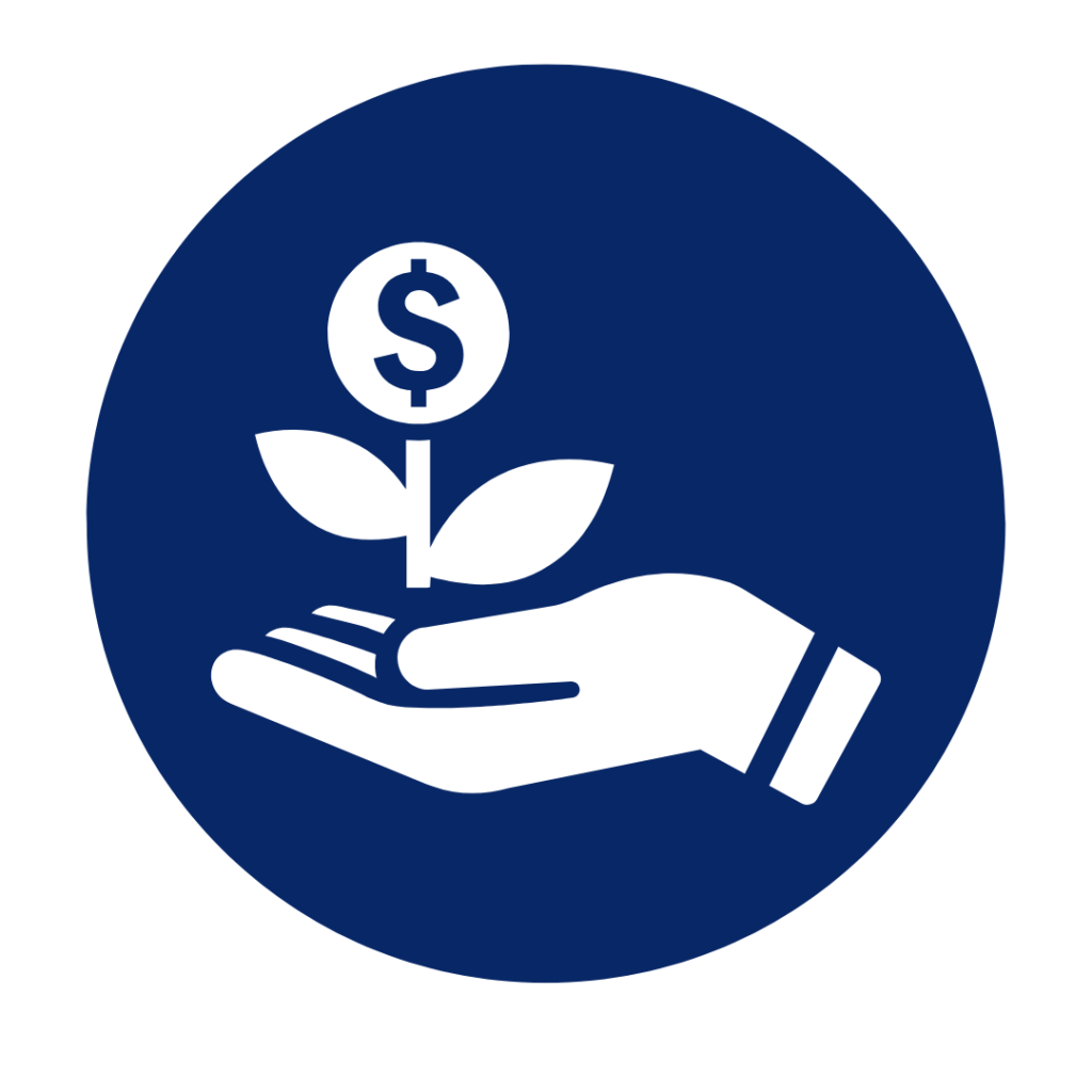 Business growth strategy illustration highlighting ROI-driven digital marketing approach