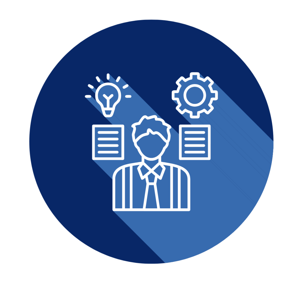 Digital marketing experts illustration showing skilled professionals with strategy and innovation tools