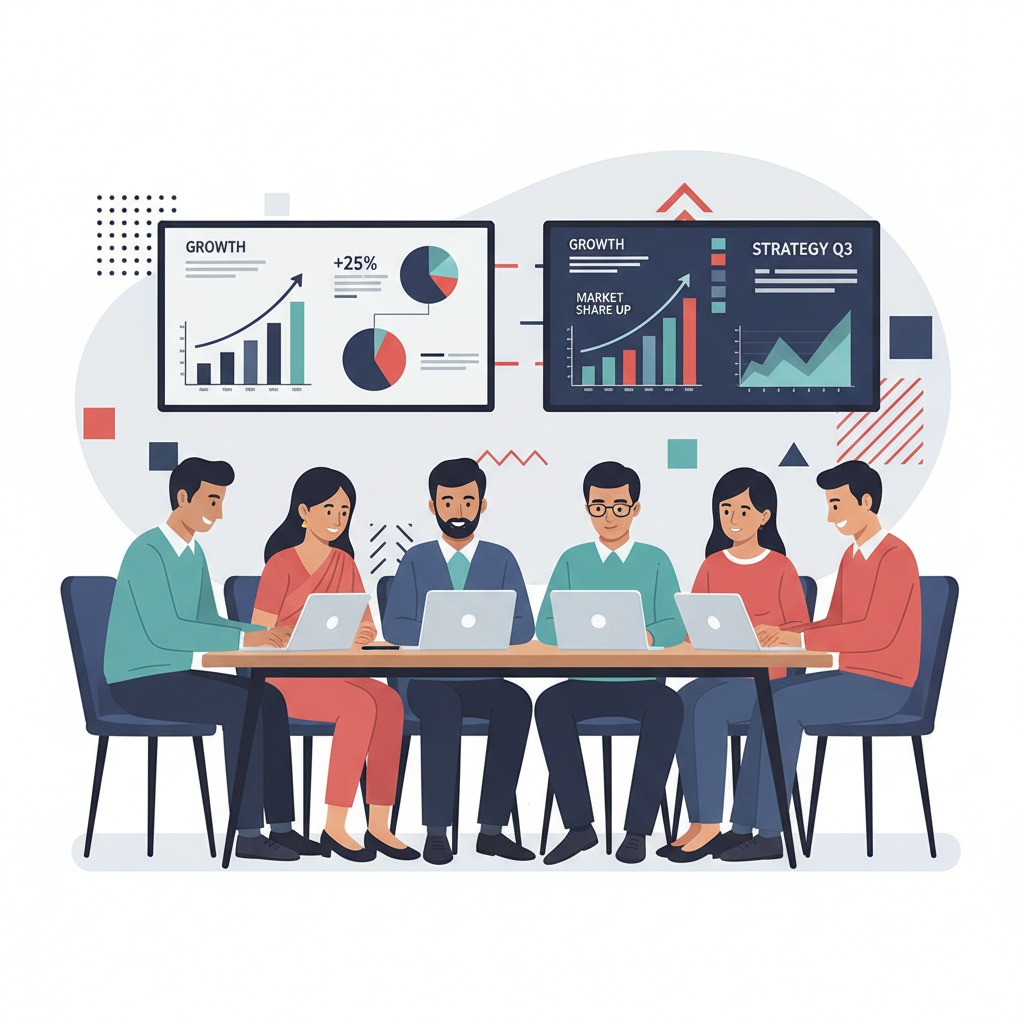 Digital marketing partner concept helping businesses execute strategic growth plans