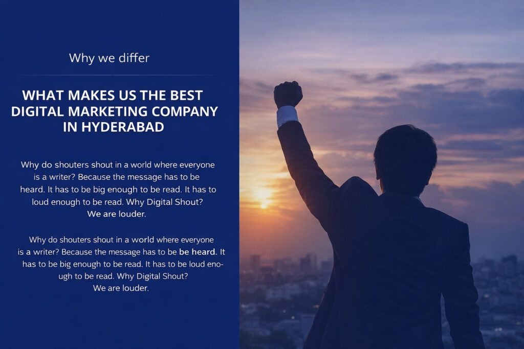 Best digital marketing company in Hyderabad concept showing business success and brand growth strategy